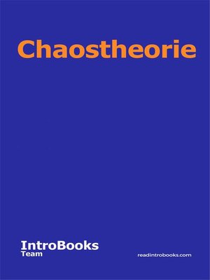 cover image of Chaostheorie